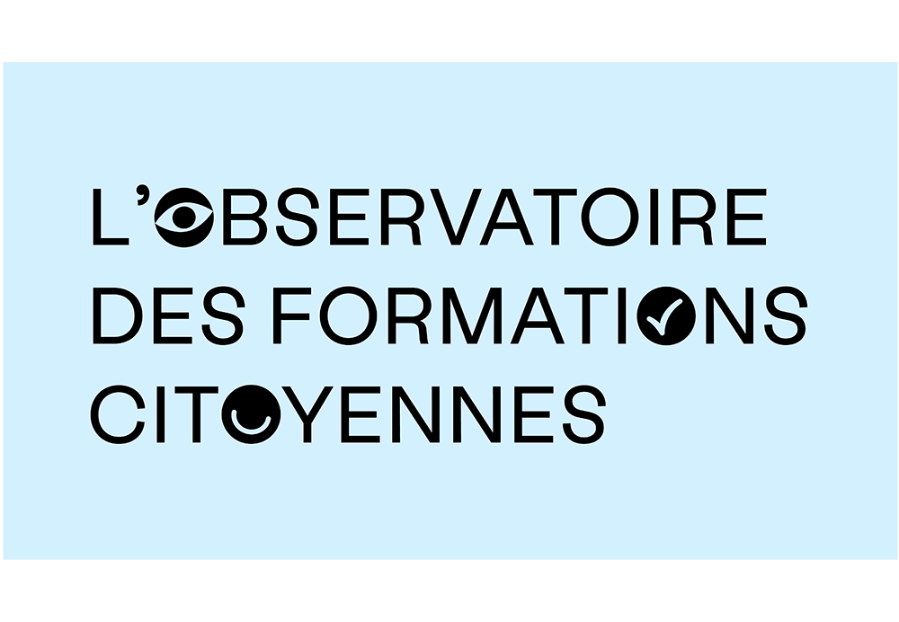 identité graphique de l'Observatoire des Formations Citoyennes, réalisée par Clara Choulet et Hugo Toulotte