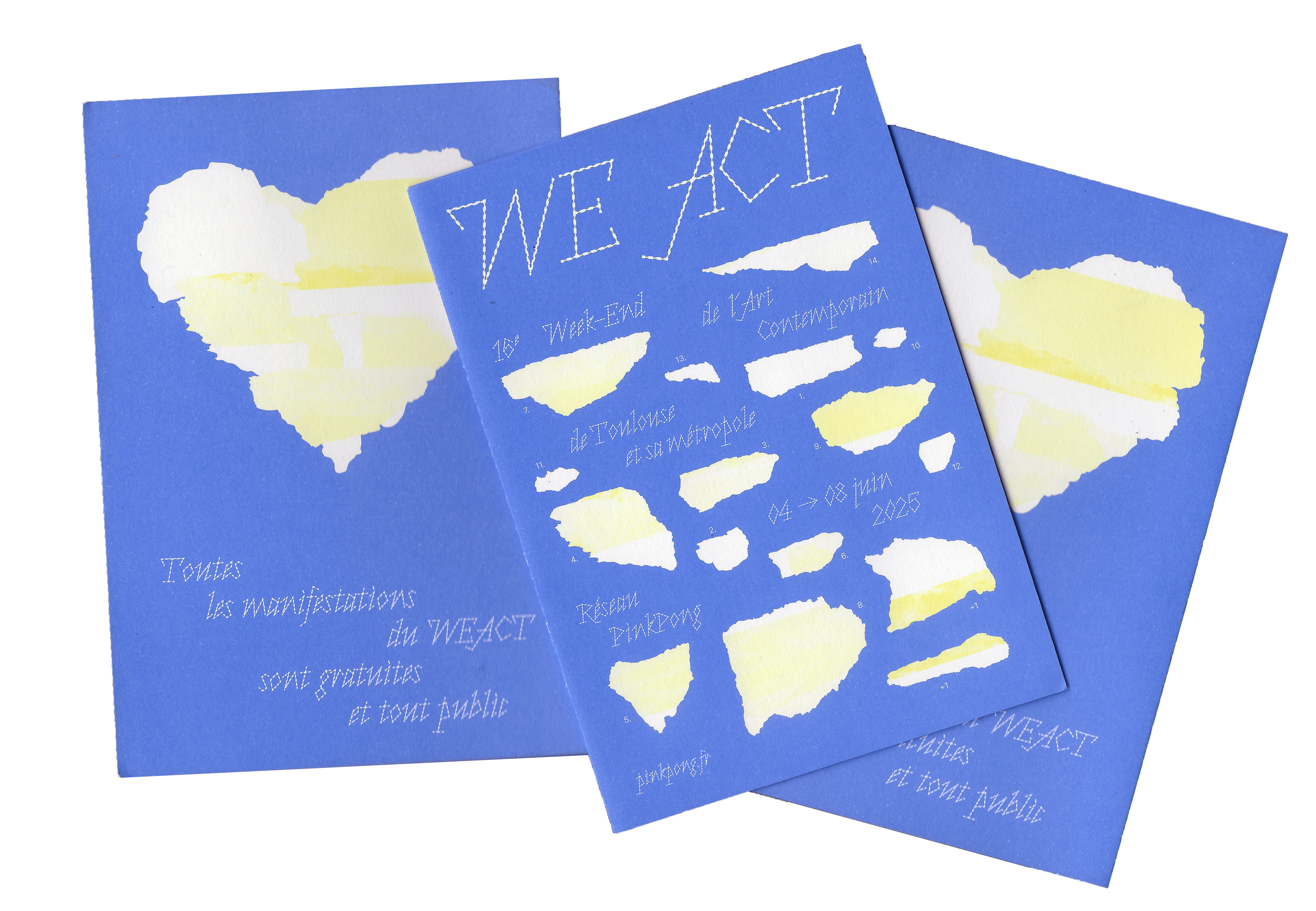 Identité graphique de la 16e édition du Week End de l'Art Contemporain à Toulouse