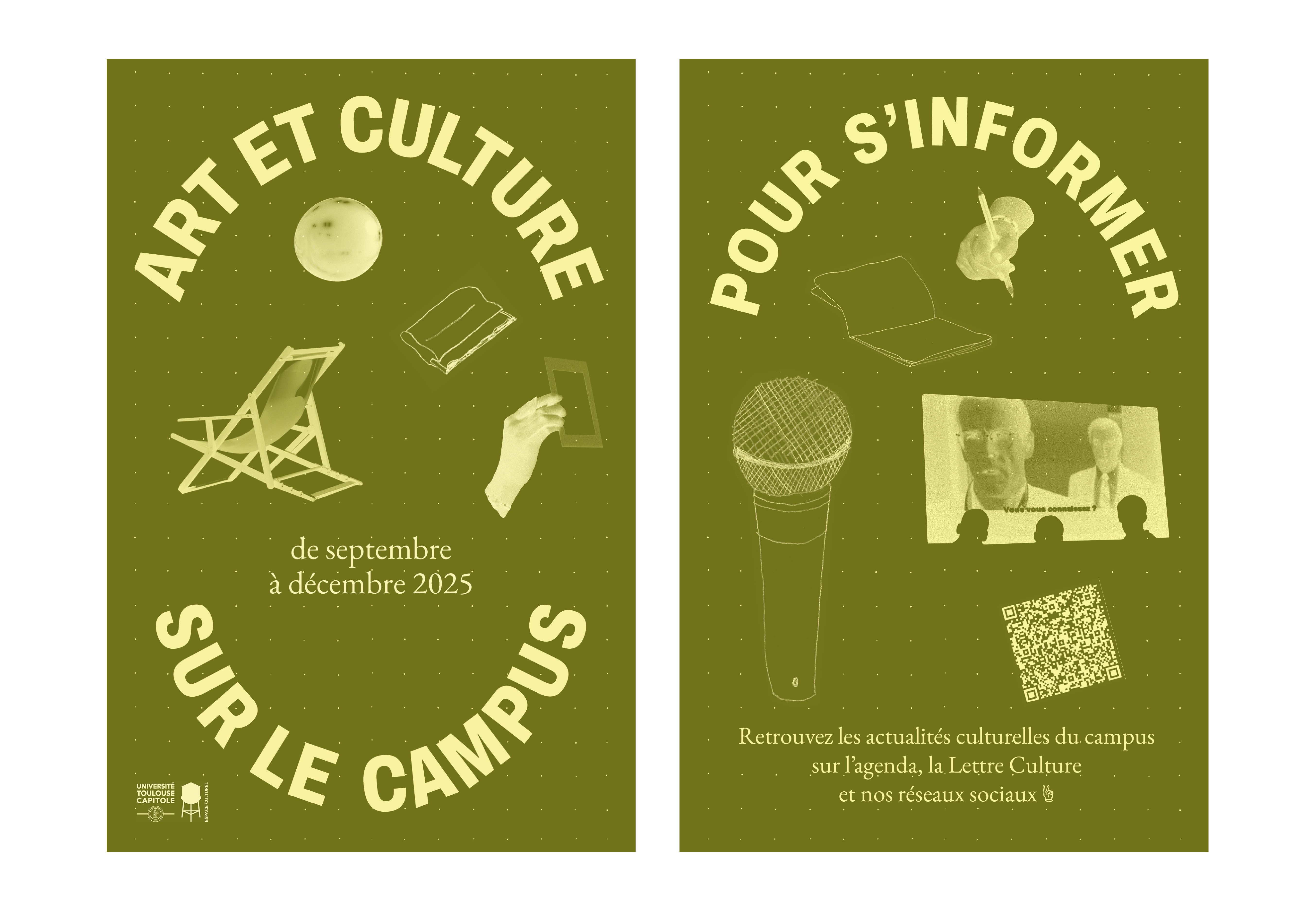 Identité graphique de l'Espace Culturel de l'Université Toulouse Capitole